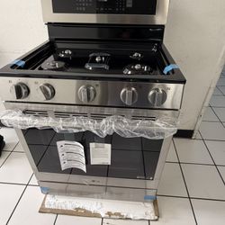 LG 5 Burner Gas Stove Stainless Steel Open Box 