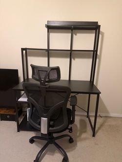 Desk and chair