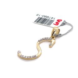 10kt Gold Diamond Pendant Letter S .10ctw 1.10grams 147990 18