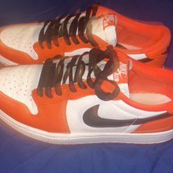 Orange Jordan 1 lows