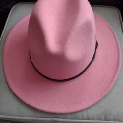 Pink Fedora Hat