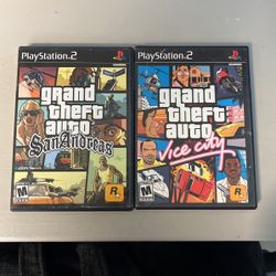  Grand Theft Auto  San Andreas And Vice City Ps2