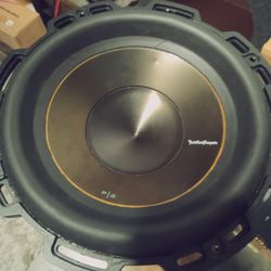 Rockford Fosgate P3 Dual 4 Gold Cone Subwoofer Limited Edition. 