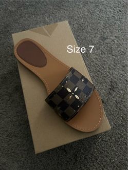 Damier Slide Sandals Size 7