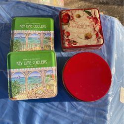 Metal Tins, 4 Pcs 