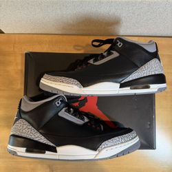 Jordan 3 Black Cement Sz 11.5