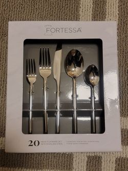 Fortessa 20-Piece Flatware Set - 18/10 Stainless Steel