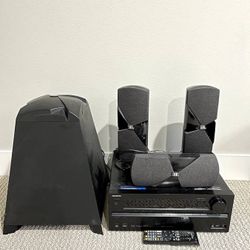 Home Theatre (Onkyo Receiver + 5.1 JBL Speakers)