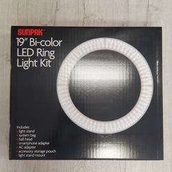 SUNPAK 19" LED Ring Light Kit
