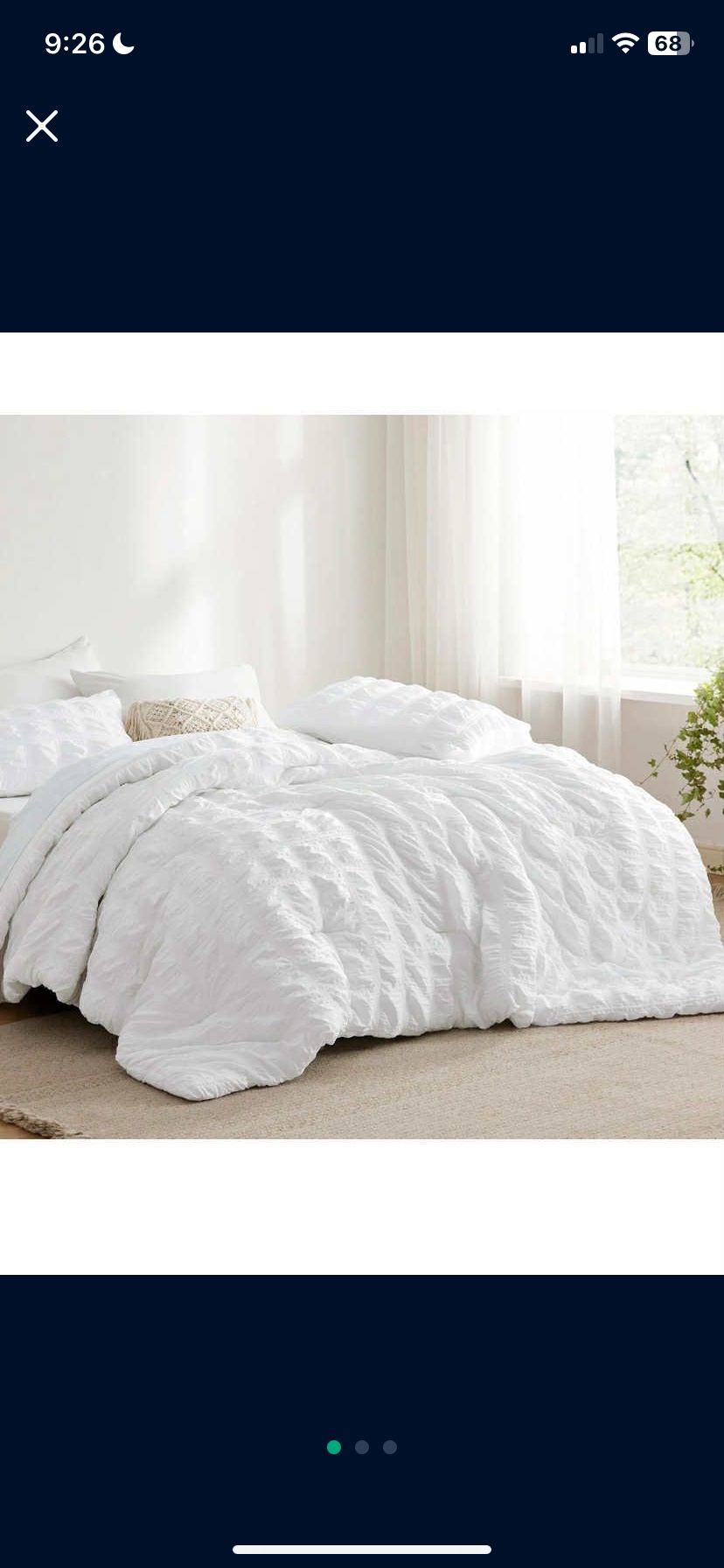 White Bedding Comforter For King Size Bed