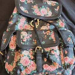 Floral Backpack/Purse NEW