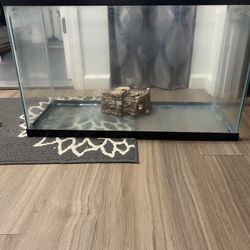 30 Gallon Turtle Tank Or Lizard Just Tank And One Decor 