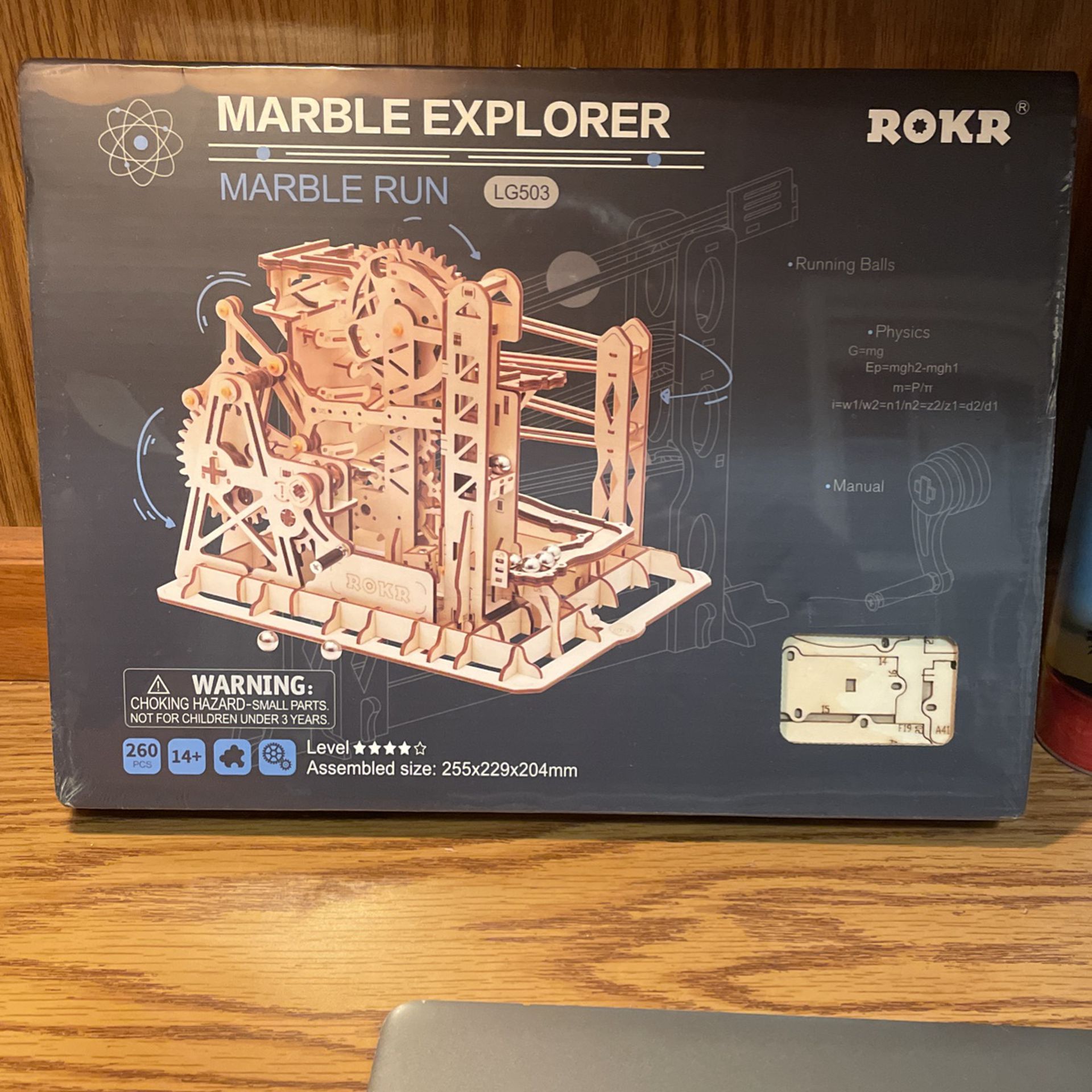 ROKR Marble Explorer Marble Run LG503 Laser Cut 3D Wooden Puzzle 260 Pieces NIB
