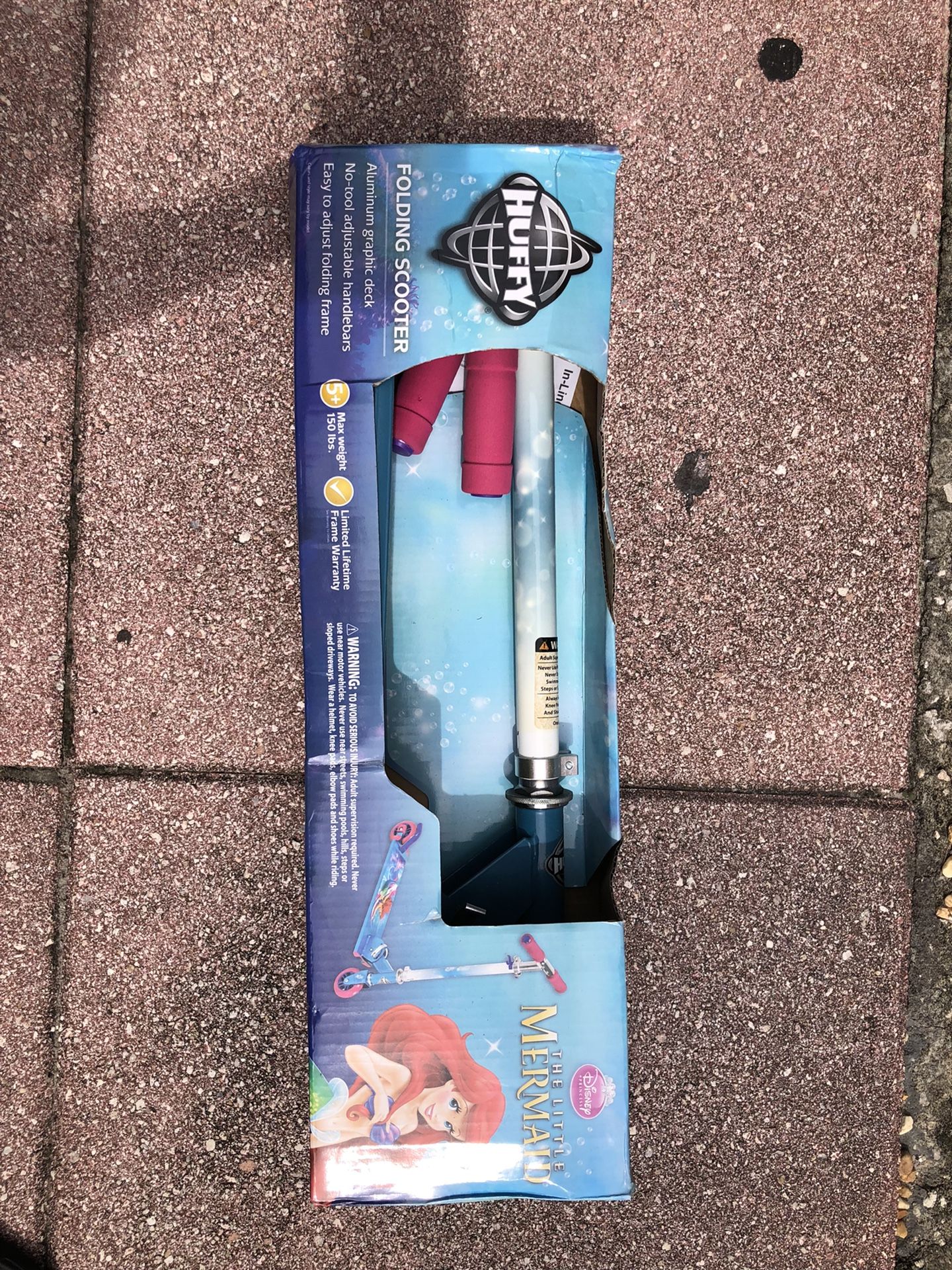 Huffy Disney Little Mermaid Girls' Inline Scooter Blue