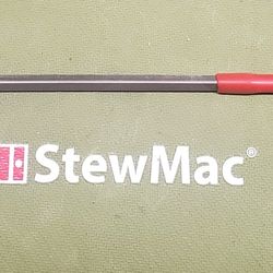 StewMac 6102 - 8" 3-Corner Fret Dressing File, Medium - Luthier Guitar Repair Tool