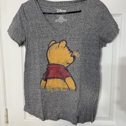 Disney Winnie the Pooh Juniors Shirt – Size L (Grey) 