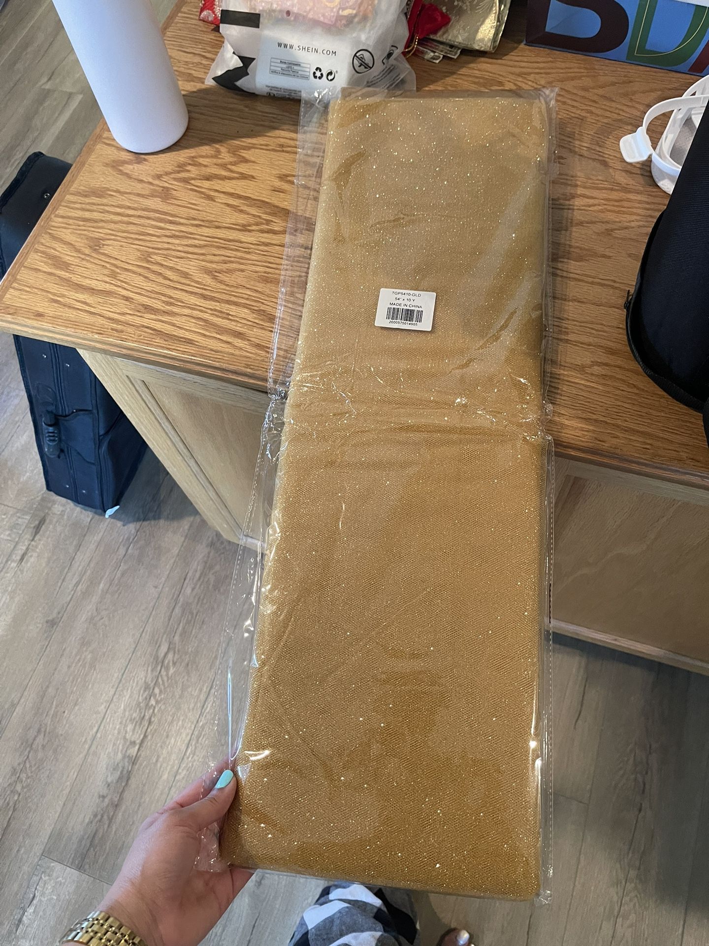 Gold Tulle/ Gift Wrap
