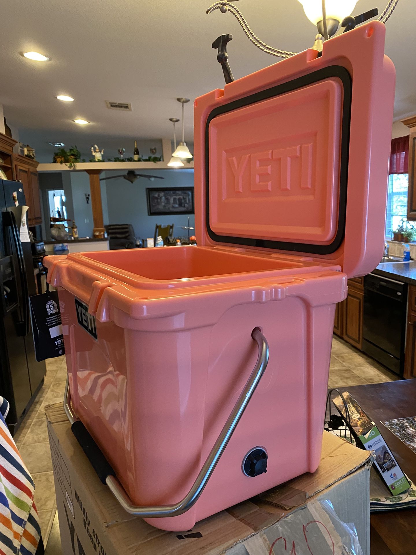 I Have A Brand New Yeti Coral Color Roadie 20 in the box brand new