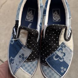 Vans Classic Slip-On Kids 'Denim Patchwork' shoes