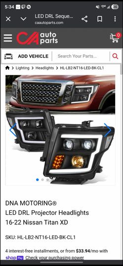 Nissan Titan Headlights