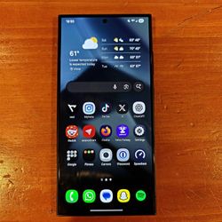 Black Samsung Galaxy S24 Ultra 256GB T-Mobile - Great Condition