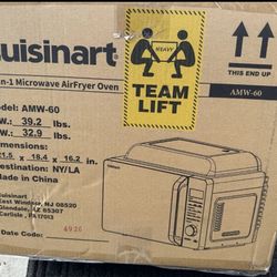 Cuisinart AMW-60 3-in-1 Microwave Airfryer Oven, Black