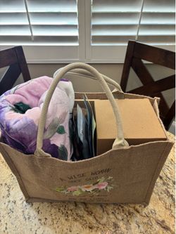 Retirement gift bag full of gifts