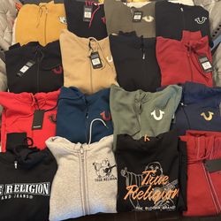 Mens S and M True Religion Hoodies