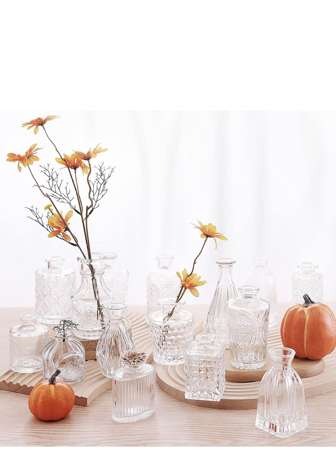 New Glass Bud Vase 30 Pcs