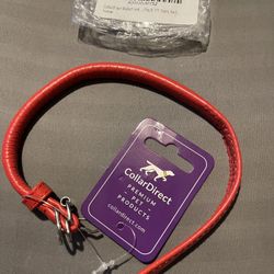 CollarDirect Rolled Leather Collar Fits 9-11” Neck (F)