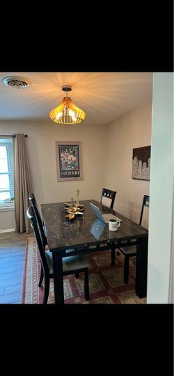 Marble Table and Chairs
