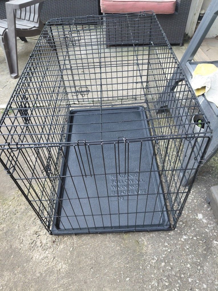 36" Wire Collapsible Dog Crate Animal