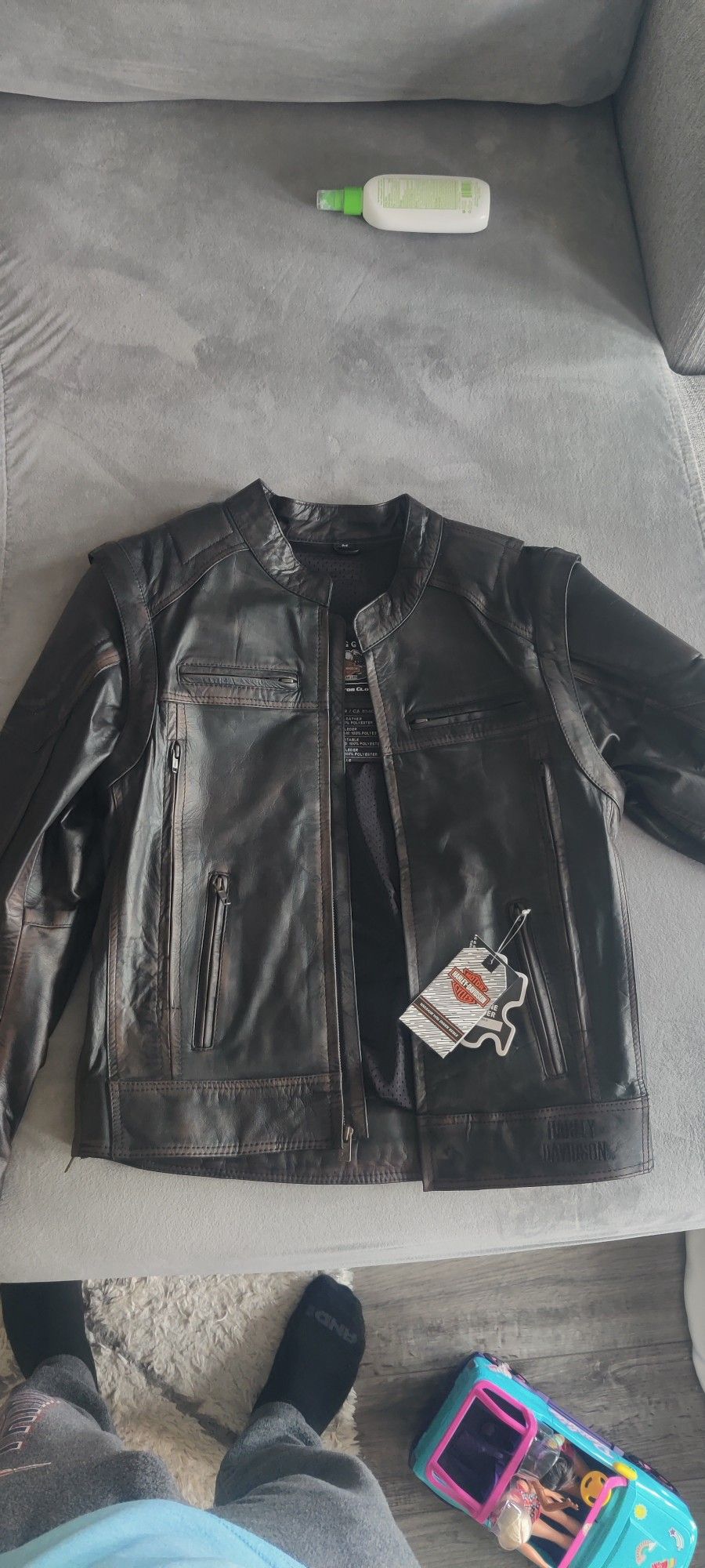 Brand New Harley Jacket. Medium Motorcycle Leather Jacket.