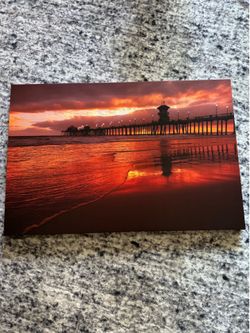 Huntington Beach Pier Canvas Wall Art