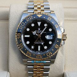 ROLEX 126713GRNR GMT MASTER II ZOMBIE WATCH 18K/SS JUBILEE - T9574