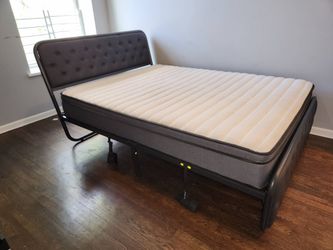 Black Bed Frame + Mattress