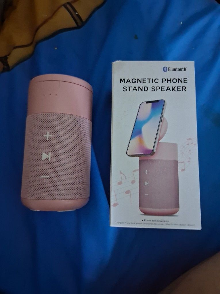 Magnetic Phone Stand Speaker - Pink