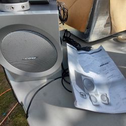Bose Companion 3 Speakers Multimedia Speaker System Tested Subwoofer Control Pod