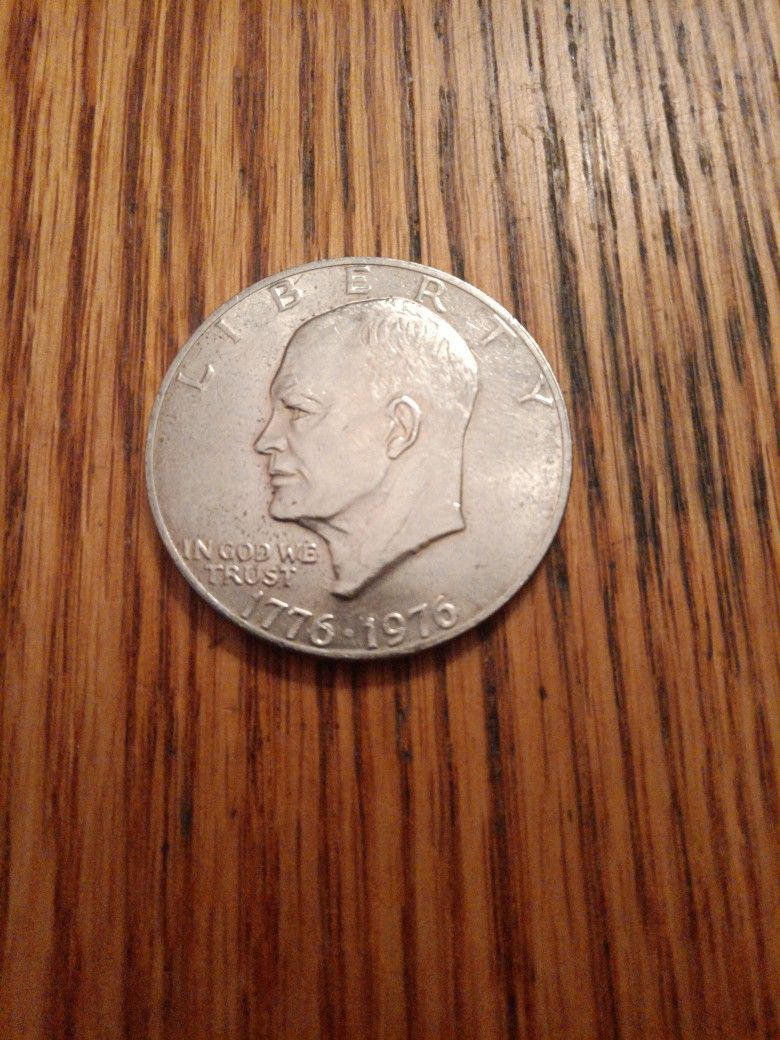 Very Special And Rare 1976 Eisenhower Bicentennial Dollar. Coin