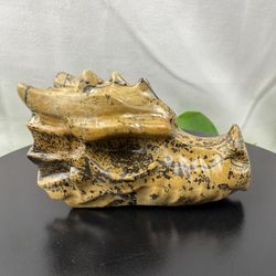 Crystal Jasper Dragon Skull 
