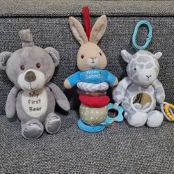 Plush Baby Toys Bundle (Set of 3)