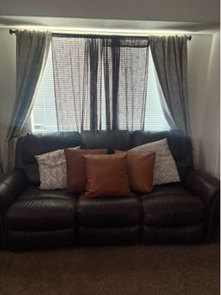 Premium genuine leather set of 3 couches