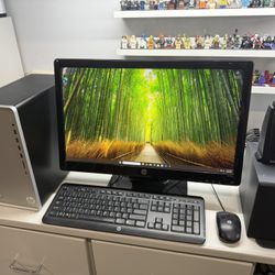 HP Desktop, Windows 11 Home, 8gb Ram, 250gb HD, Screen, Keyboard, Mouse, Speakers, Subwoofer