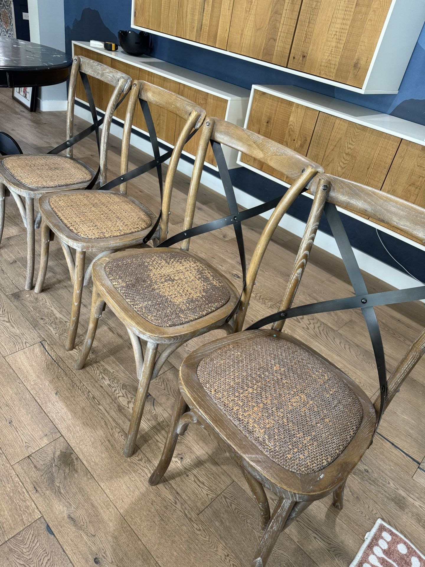 Wooden Cross-back Dining Chairs