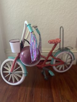 Journey Girls Doll Bike & Helmet-pre-owned