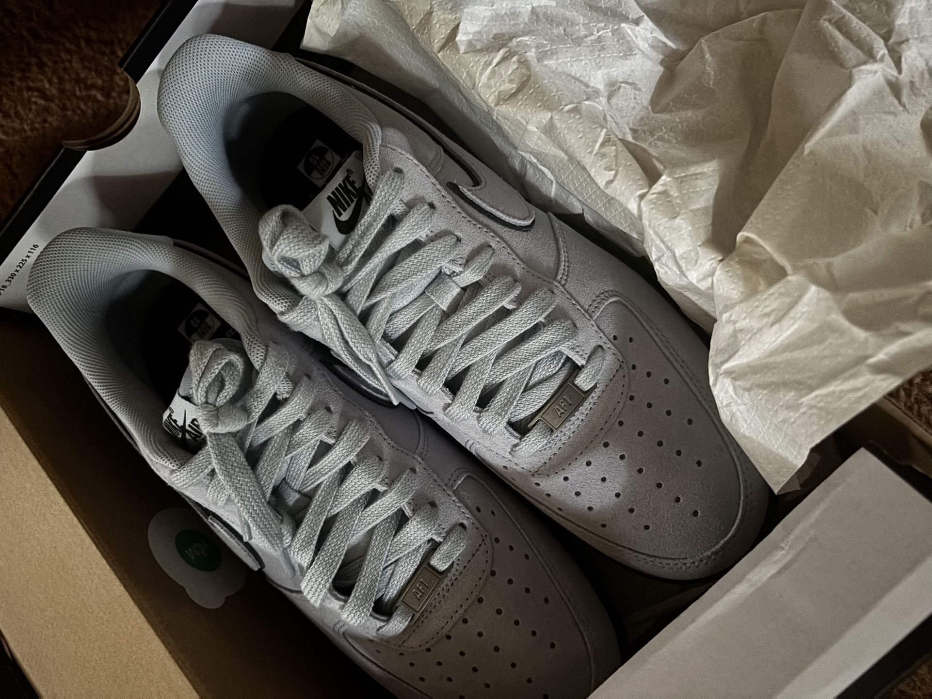 Light Blue Suede LV 07’ Forces