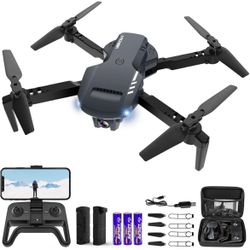 Brand New Drone with Camera 1080P HD for Kids Adults, Foldable FPV  Drone with 2 Batteries