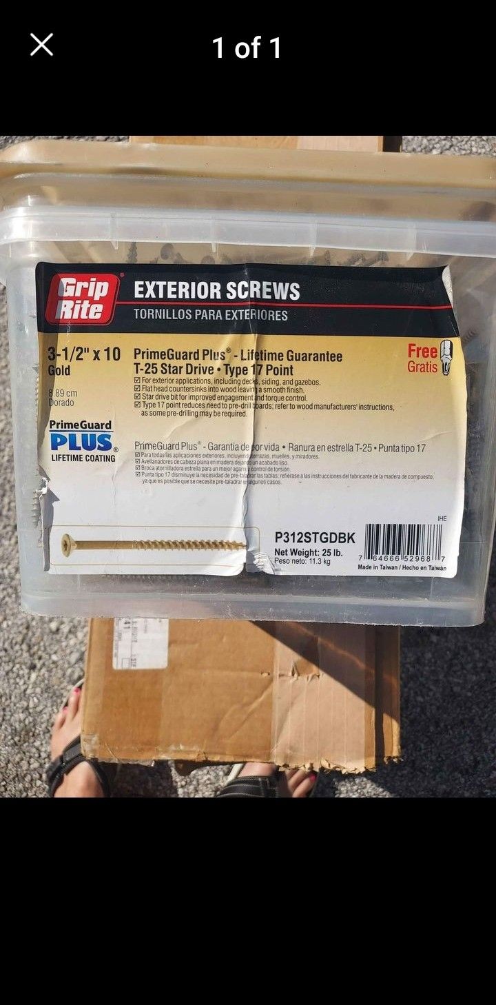 Griperite Outdoor Screws