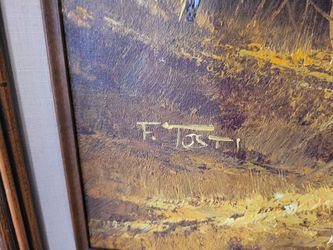 T.Fosti Original Oil Converse Painting