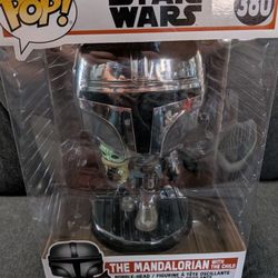 10" Mandalorian With Child Funko Pop